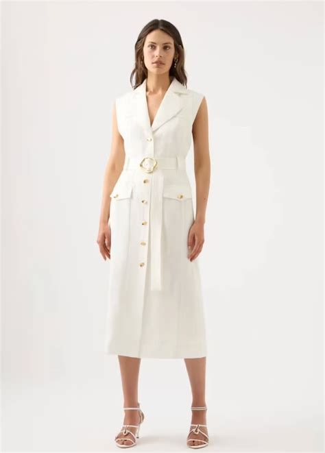 Aje. Celine Utility Midi Dress 